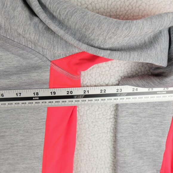Under Armour Hoodie Womens Medium Gray Prink Cold Gear Pullover Storm Sporty - Picture 7 of 10